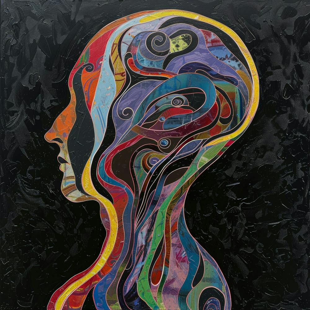 Abstract Of A Woman'S Head