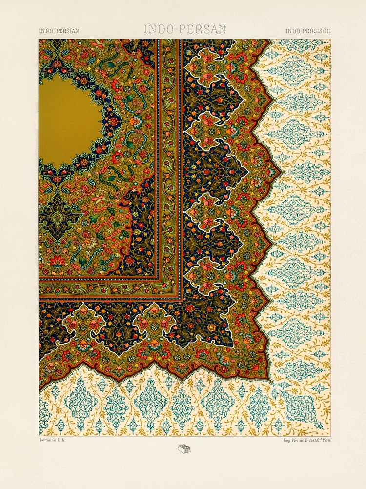 Indo Persian Pattern, Albert Racine 1