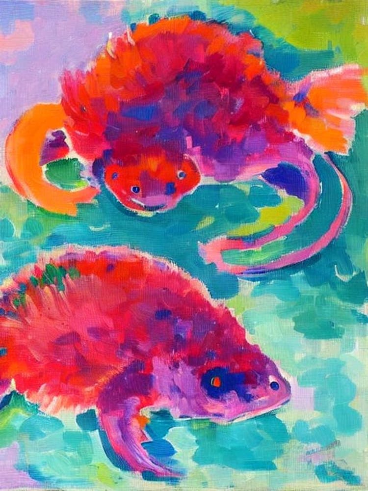 Axolotl Matisse Inspired
