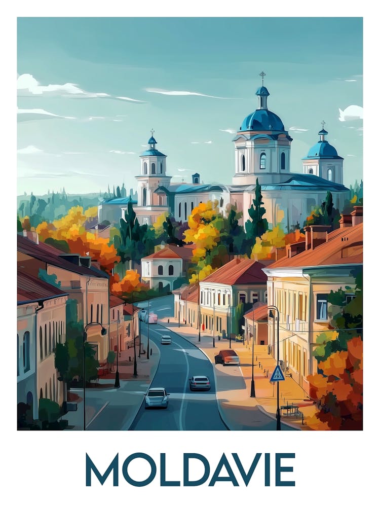 Affiche de voyage Moldavie