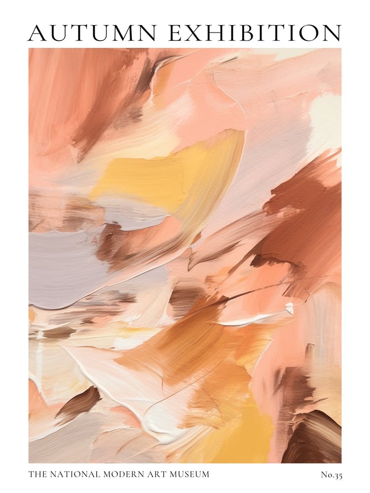Autumn Exhibition Modern Abstract Poster 35
