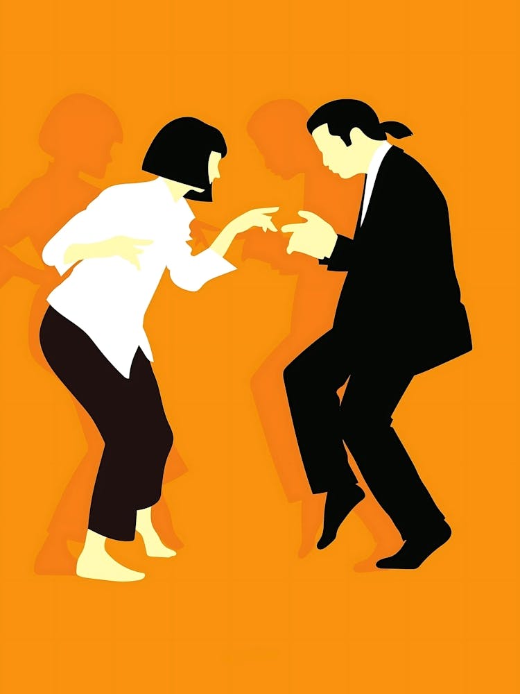 Pulp Fiction Man And A Woman Dancing