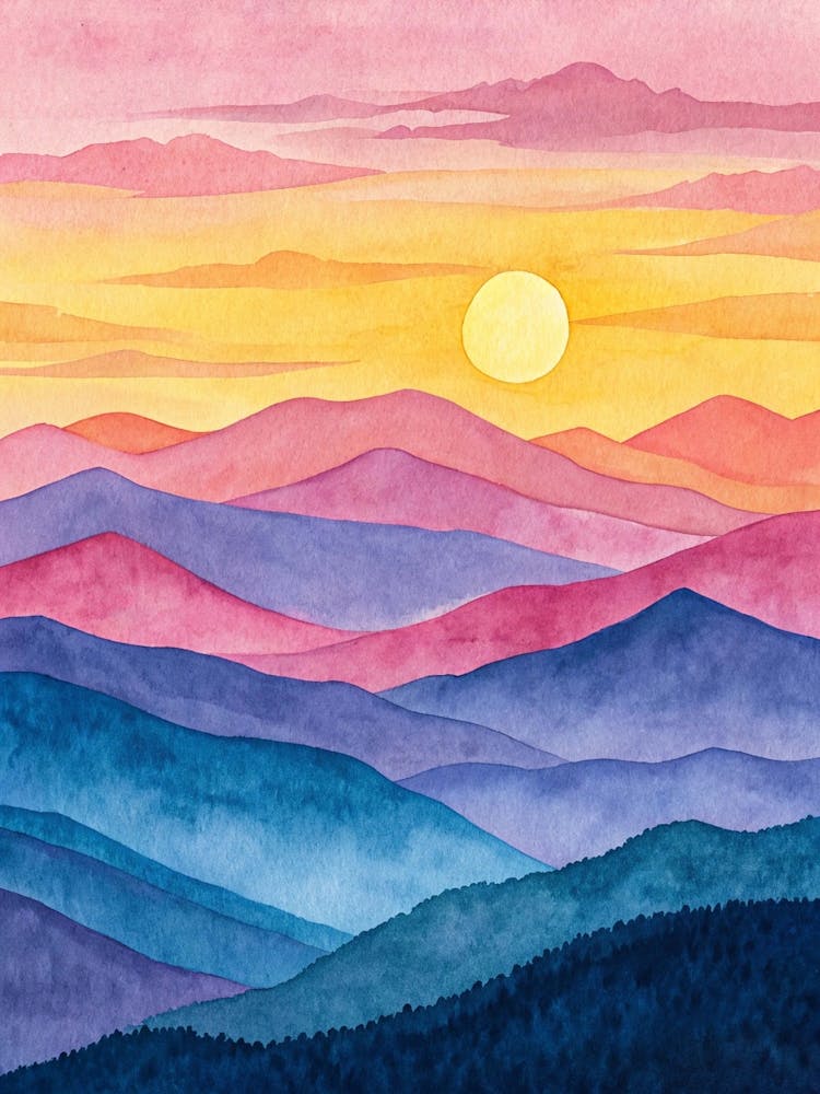 Sunset In The Mountains 8