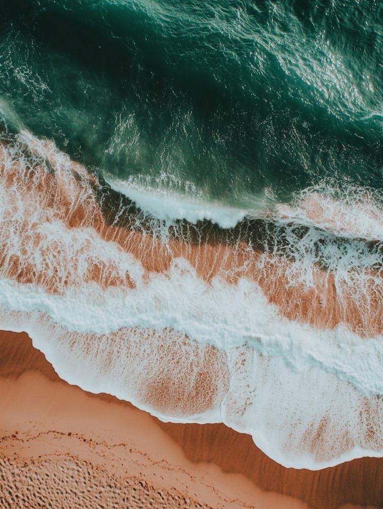 Aerial View Of A Beach 124