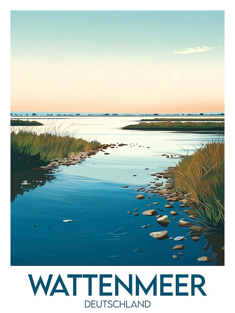 Affiche de voyage Wattenmeer