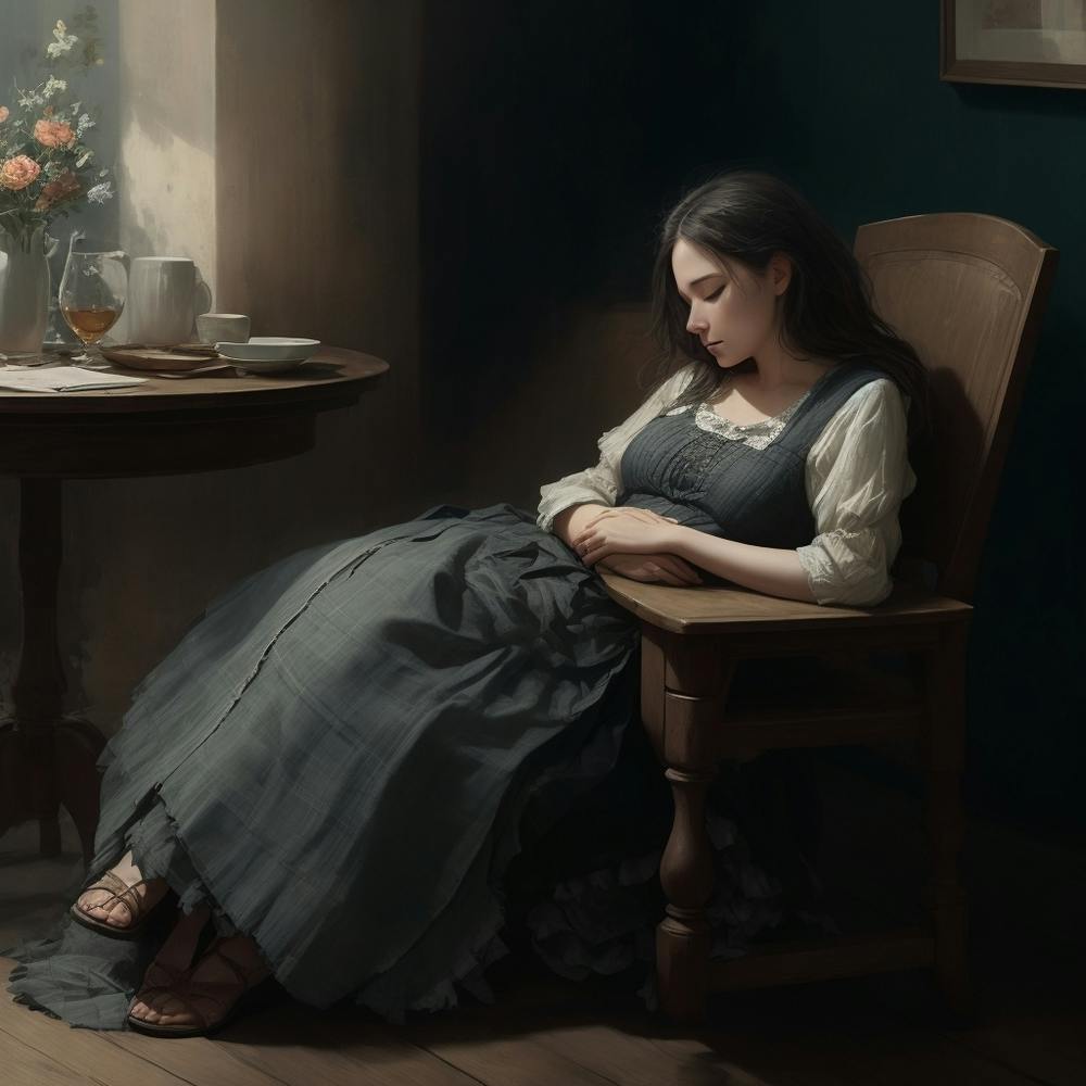 The Poor Sleeping Girl