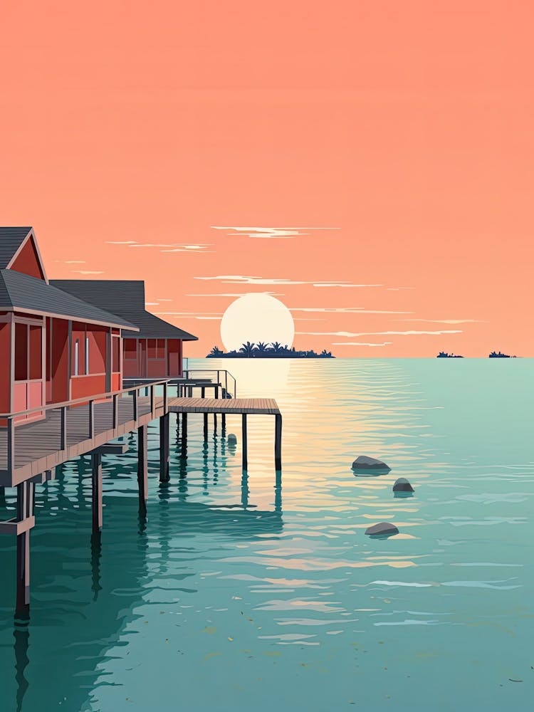 Maldives, Graphic Illustration 1