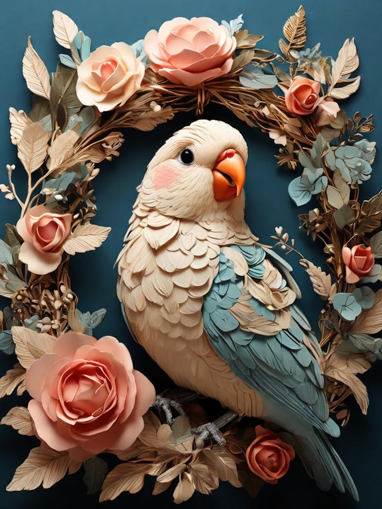 Bird In A Wreath 4
