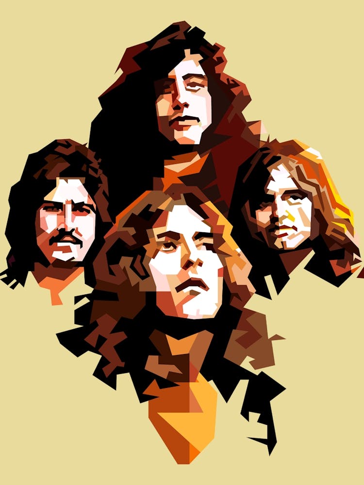 Retro Led Zeppelin Rock Blues Music