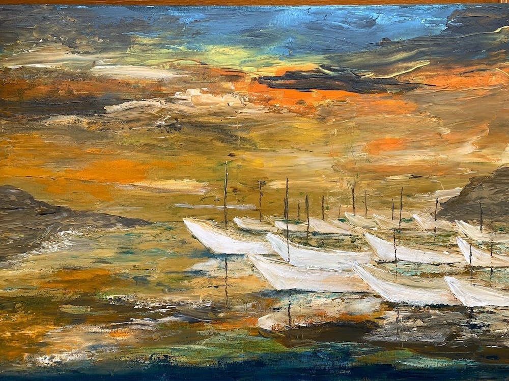 Sailboats At Sunset 1