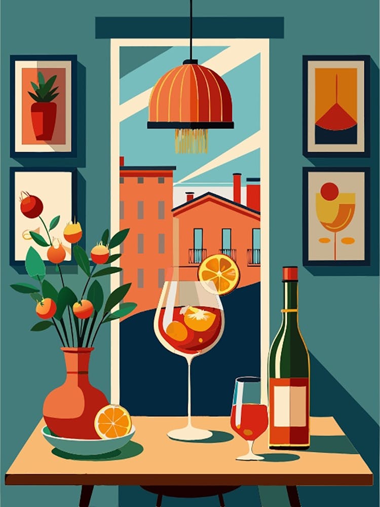 Aperol Spritz Aperitive Milano Italy Kitchen Dining