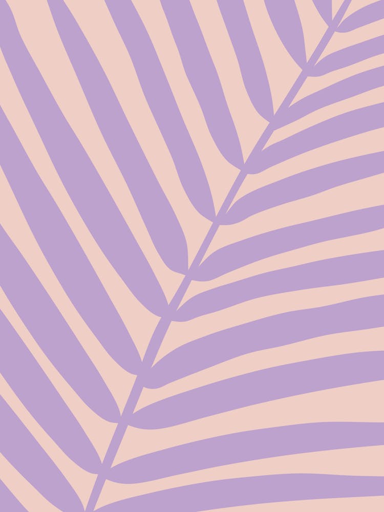 Lilac Palm Leaf