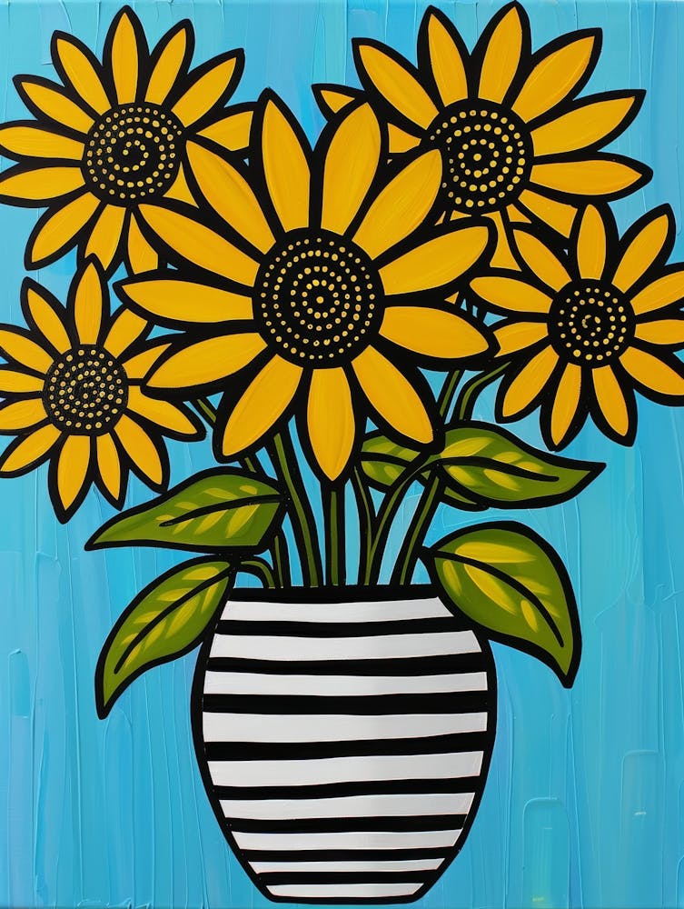 Sunflowers In A Vase 28