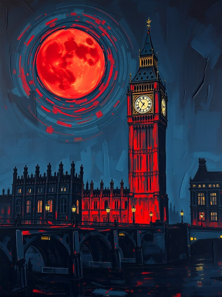 Full Moon Over Big Ben