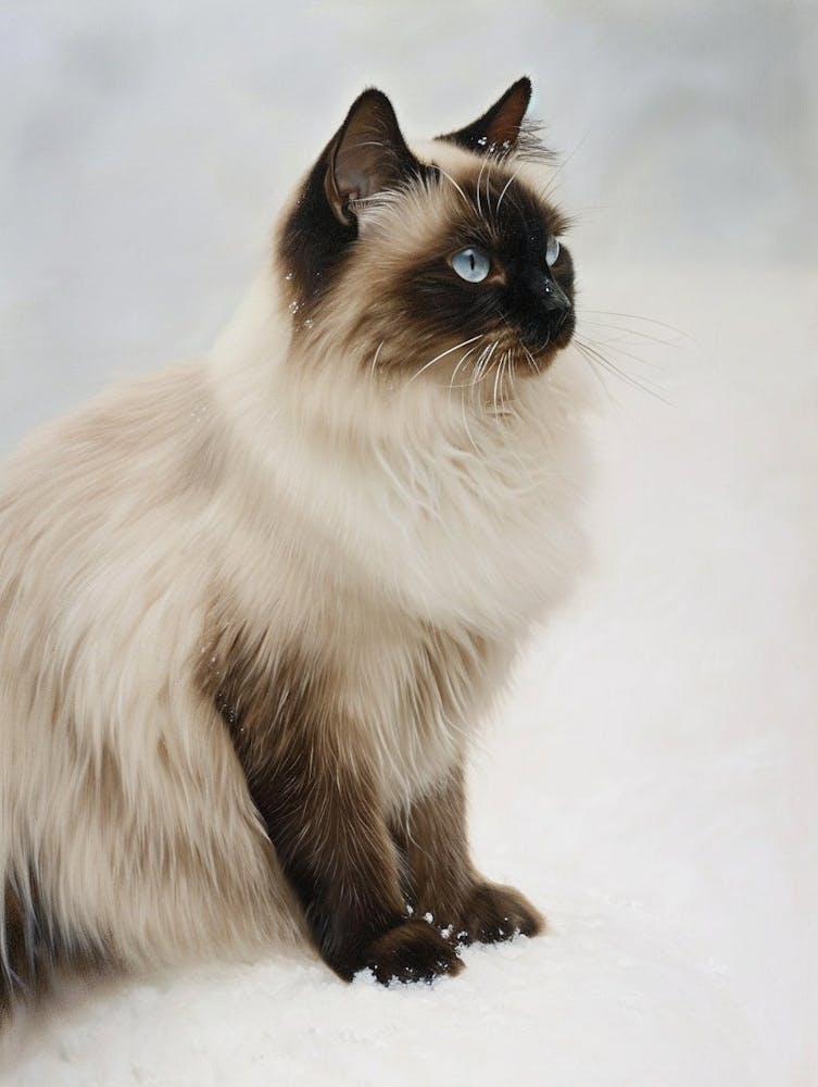 Birman Cat Painting 1