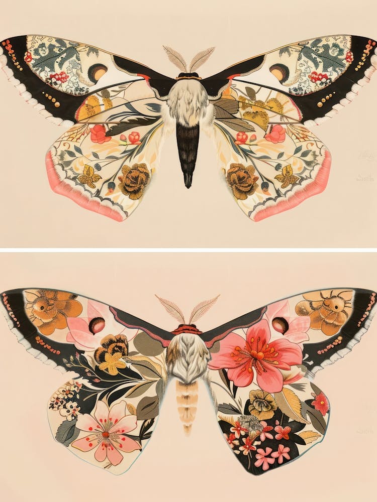 Strahlende Schmetterlinge William Morris Stil 4