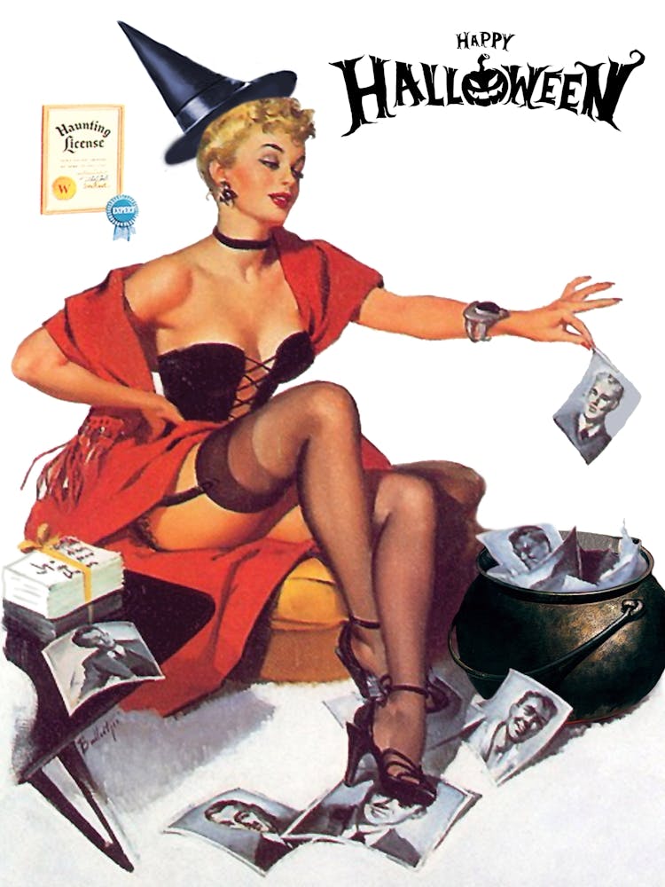 Pin Up Halloween Girl