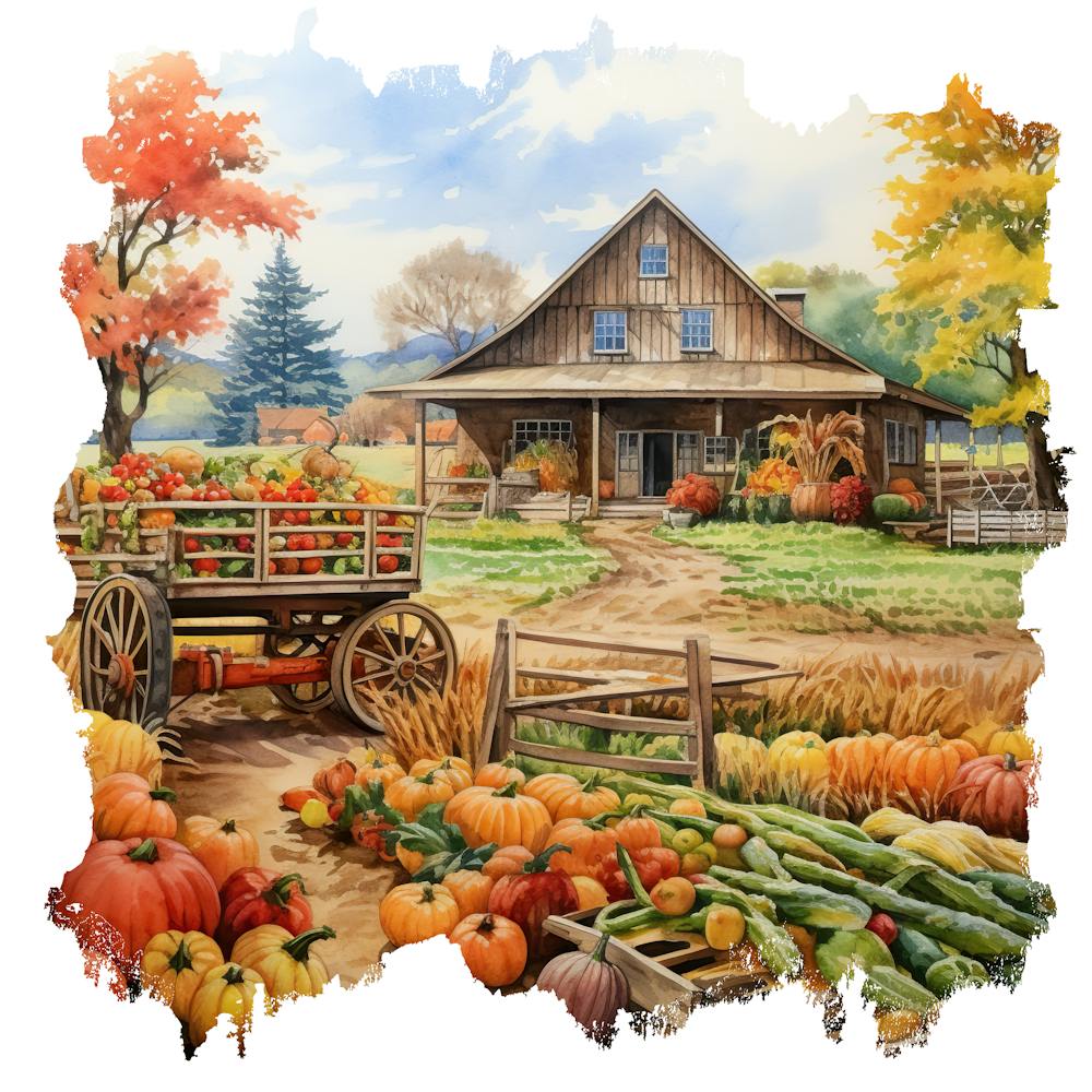 Pumpkins On The Farm