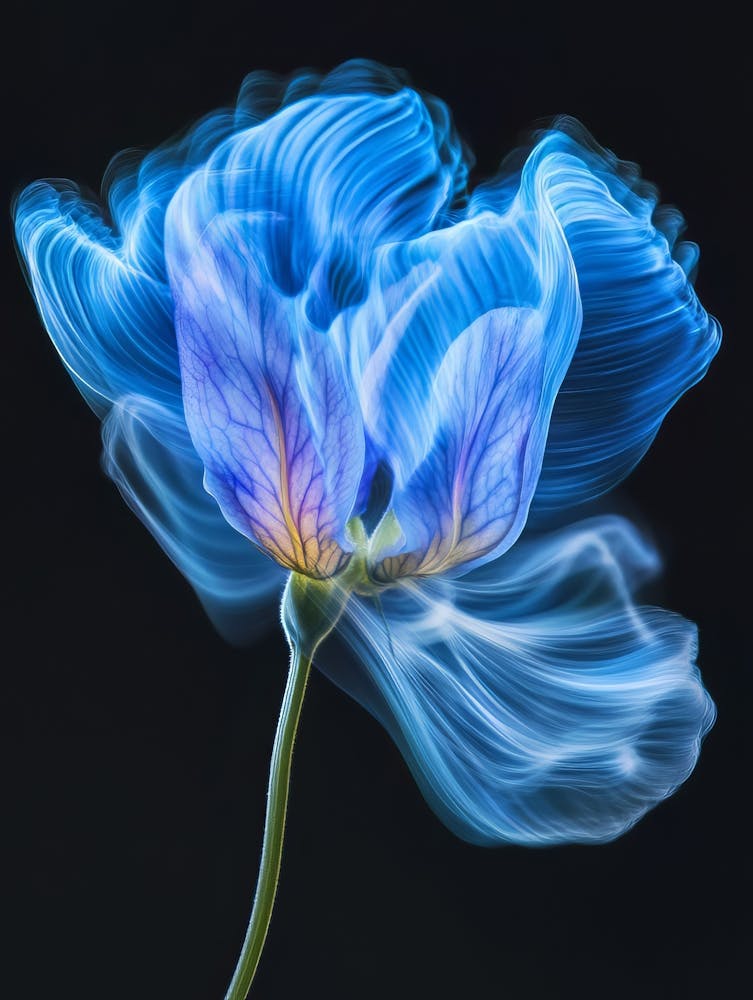 Blue Poppy Flower