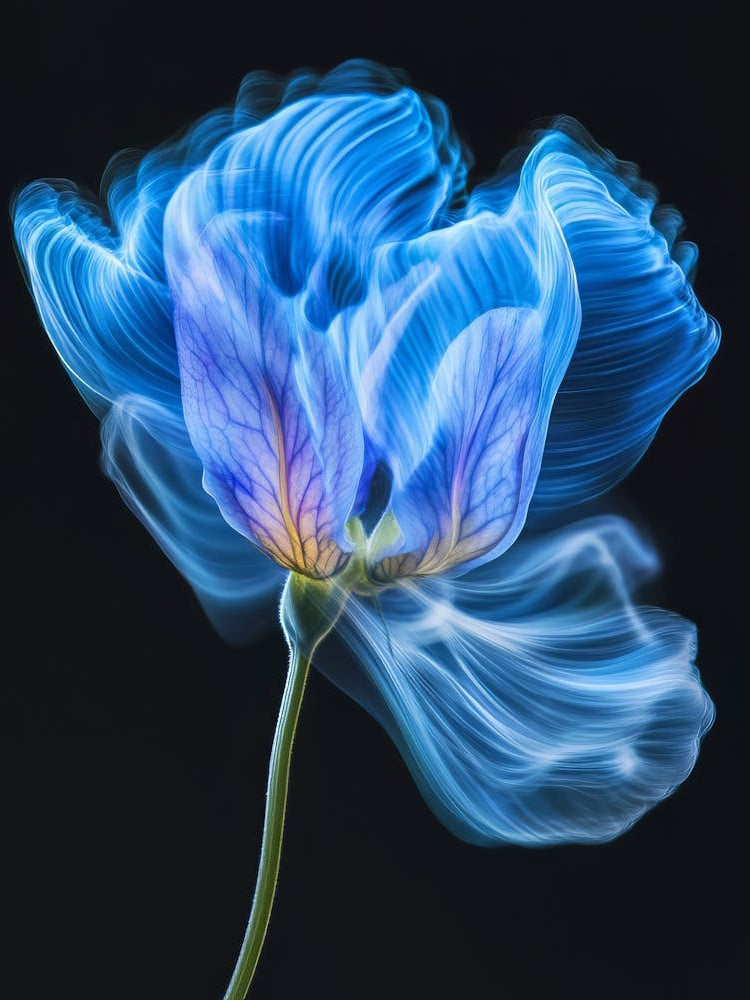 Blue Poppy Flower