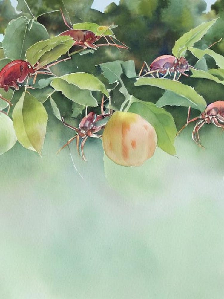 Red Jamaican Crab II Storybook Watercolour