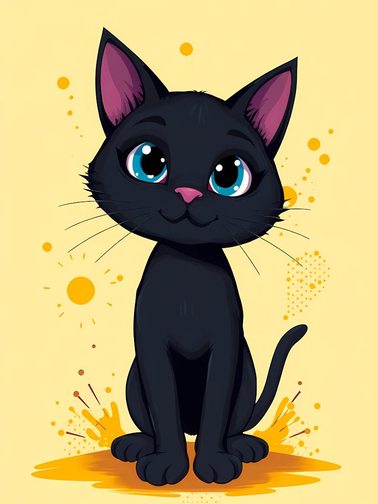 Cute Black Cat 1