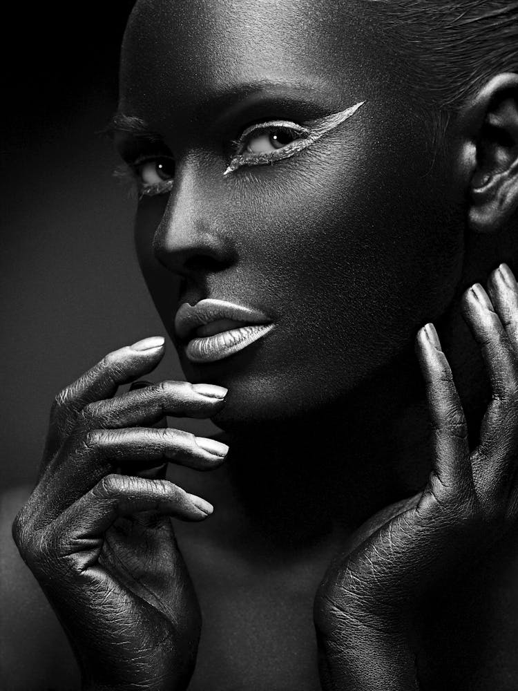 Black Woman With Makeup