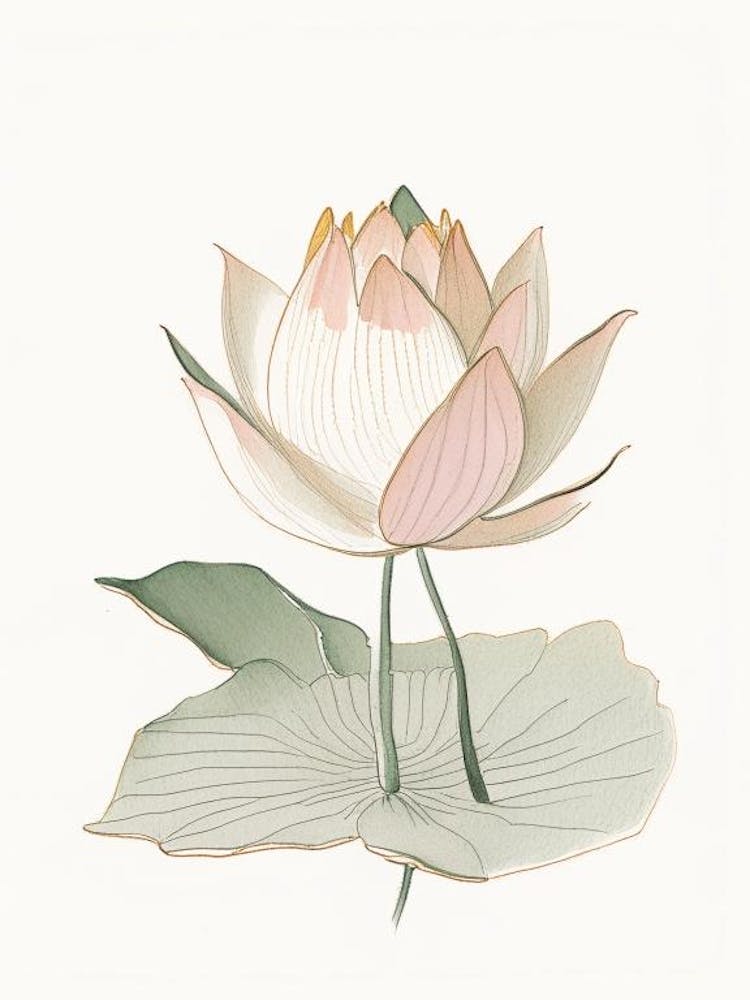 Early Lotus Pencil Illustration 4