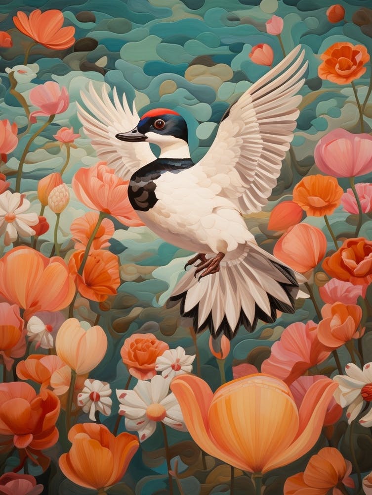 Bufflehead 1 Detailed Bird Painting