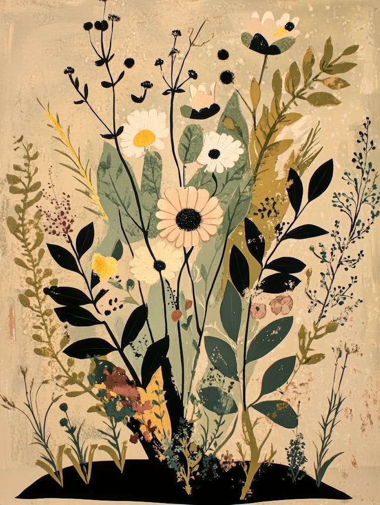 verzierte Blumen und Pflanzen 12