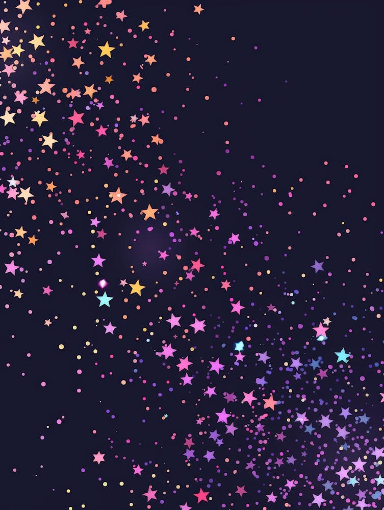 Stars On A Black Background