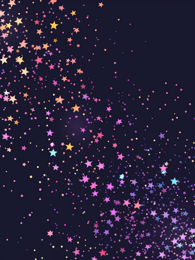 Stars On A Black Background