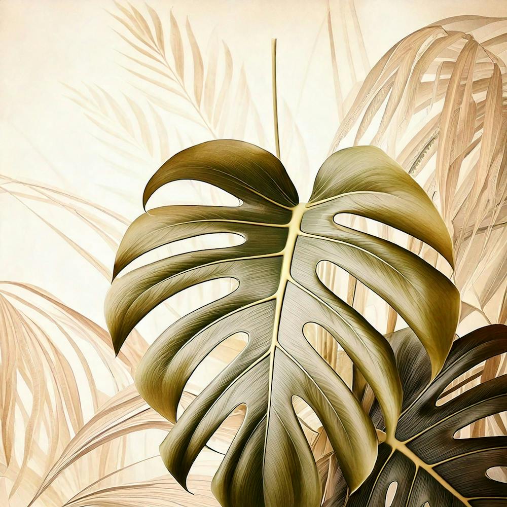 Monstera Leaf Canvas Print