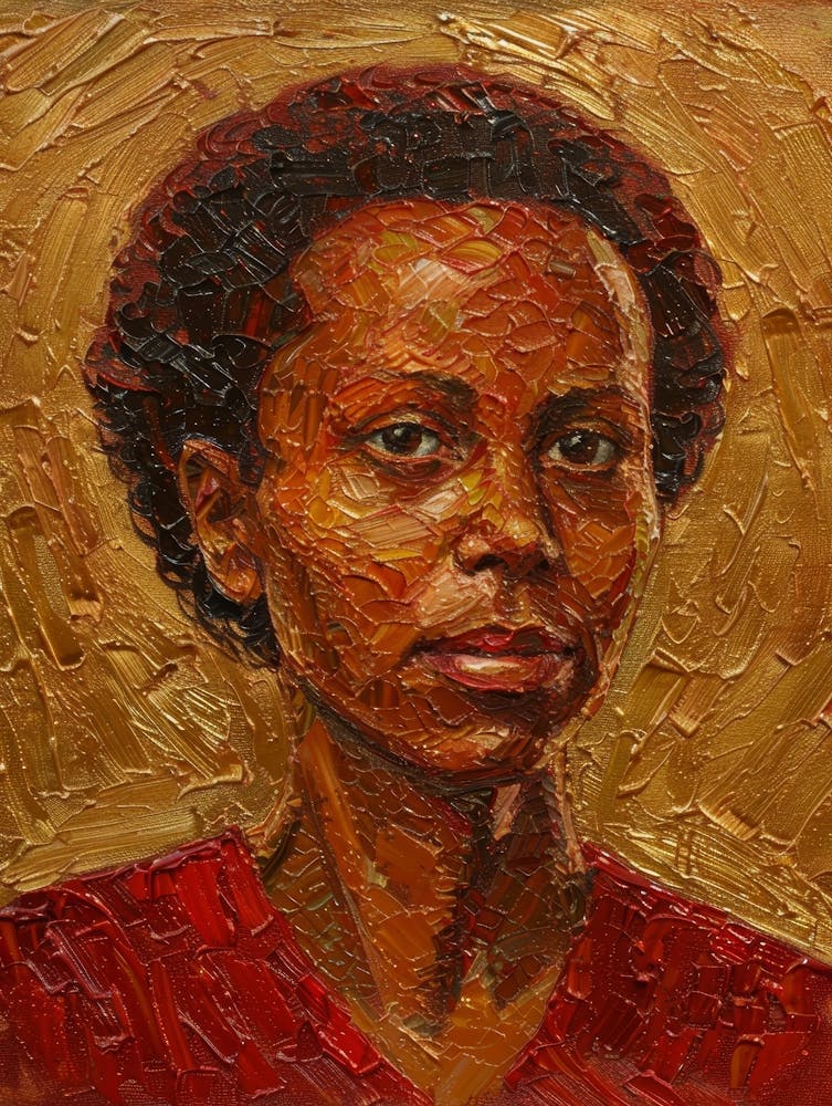 Porträt Einer Afrikanischen Frau 44