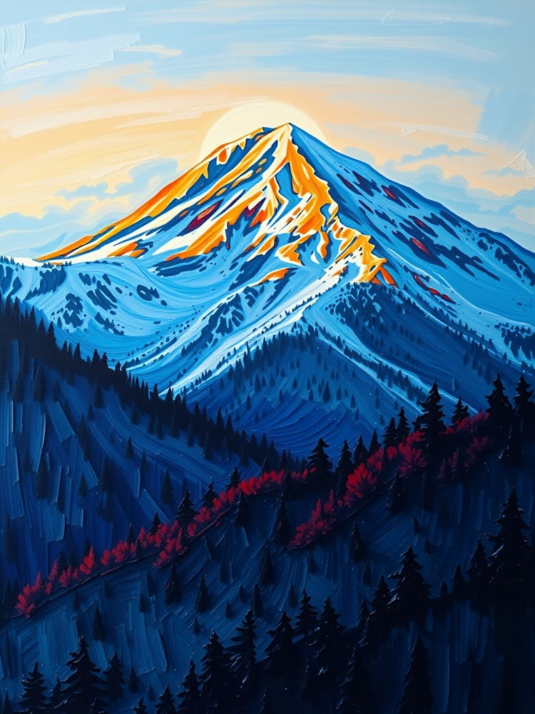 Sunrise Over Mt Hood