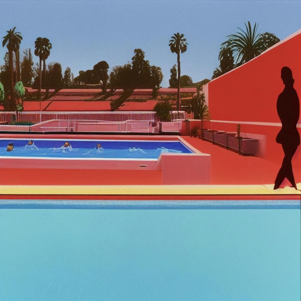 Summer Pool Hockney Style