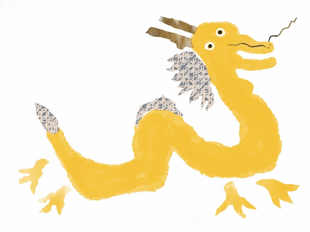 Chinese Dragon yellow