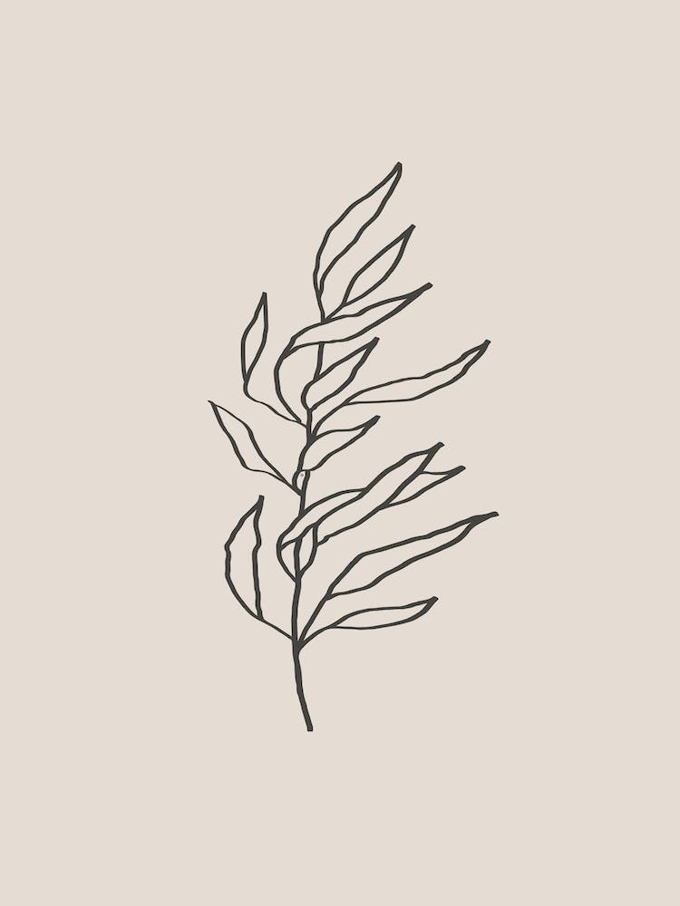 Plant Line Art No 394b