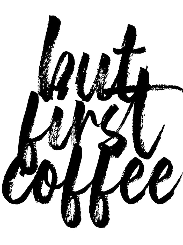 But First Coffee Bold Script