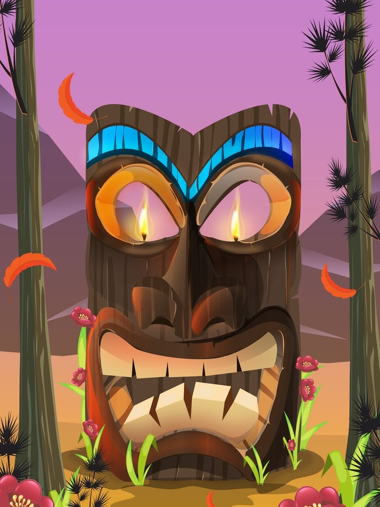 Tiki Wooden mask