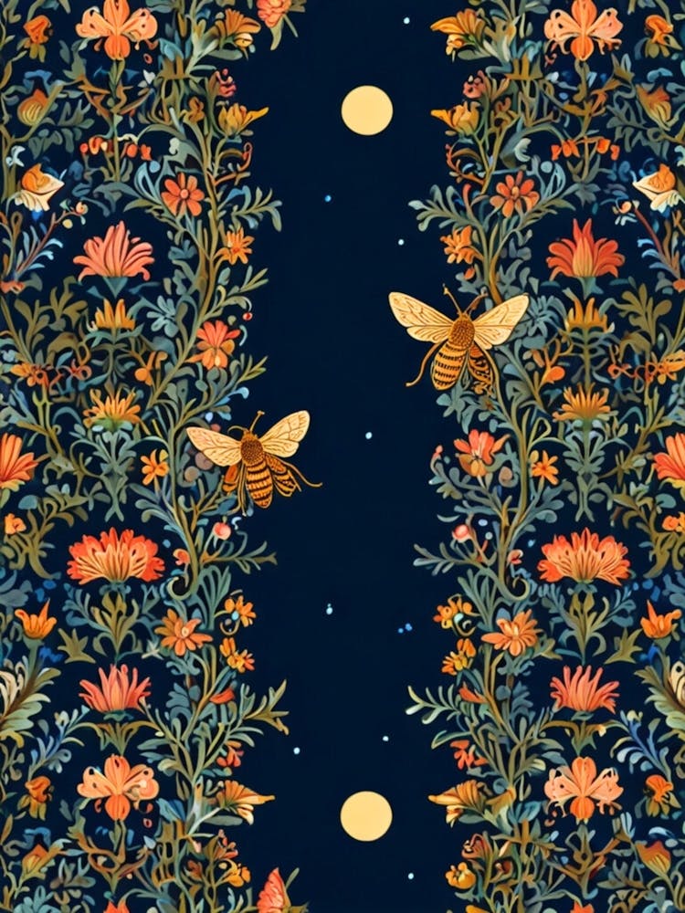 William Morris Bees And Flowers 9
