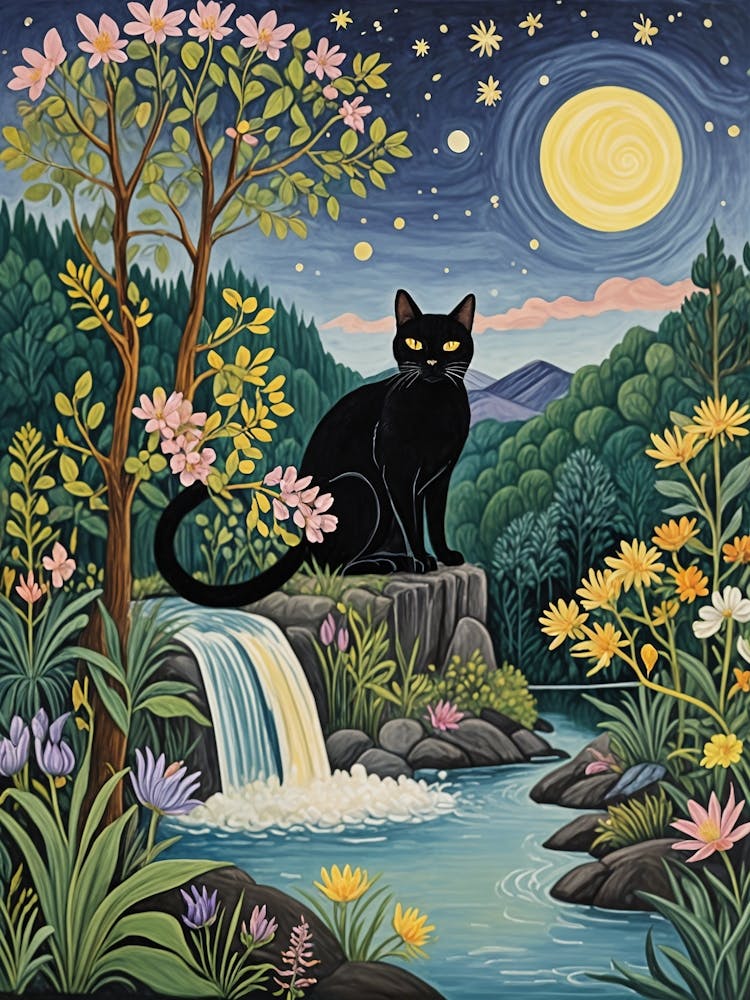 Cat In The Moonlight 1