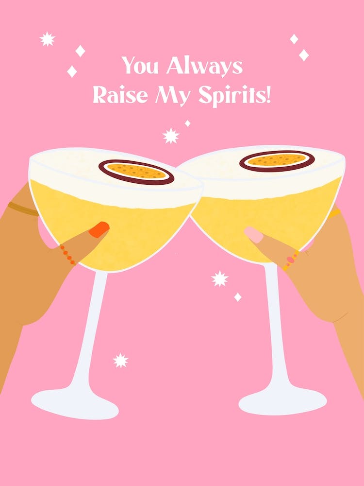 You Always Raise My Spirits Martini