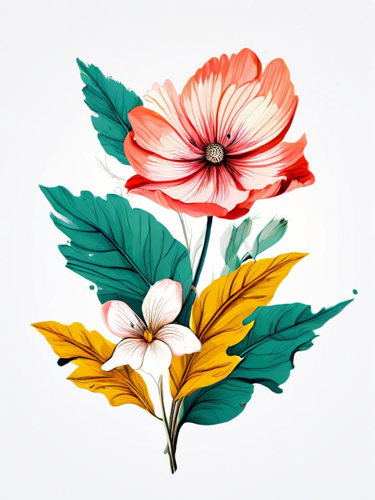 Aquarellblumen 37