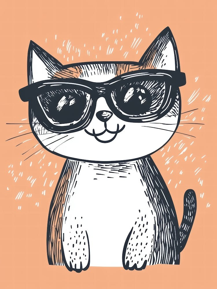 Cute Cat In Sunglasses 6