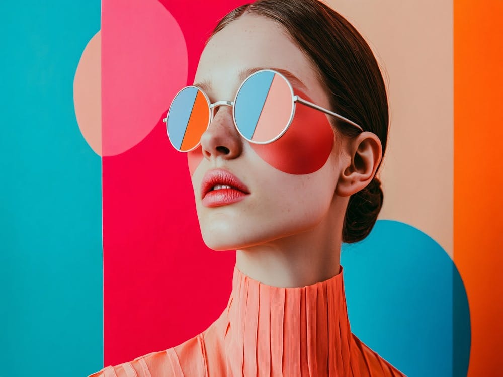 Colorful Woman With Sunglasses