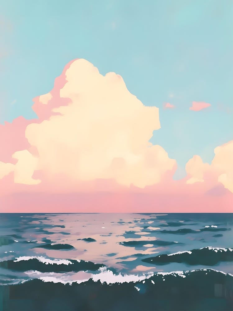 Pink Pastel Cloud Sunset