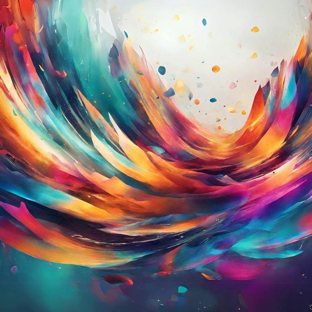 Abstract Vibrant Colorful Experience Art 1024 X 1024 Px Jpg