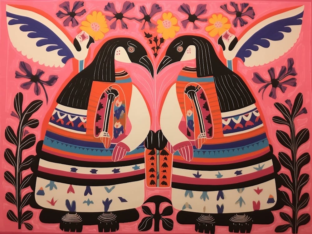 Badger 3 Folk Style Animal Illustration