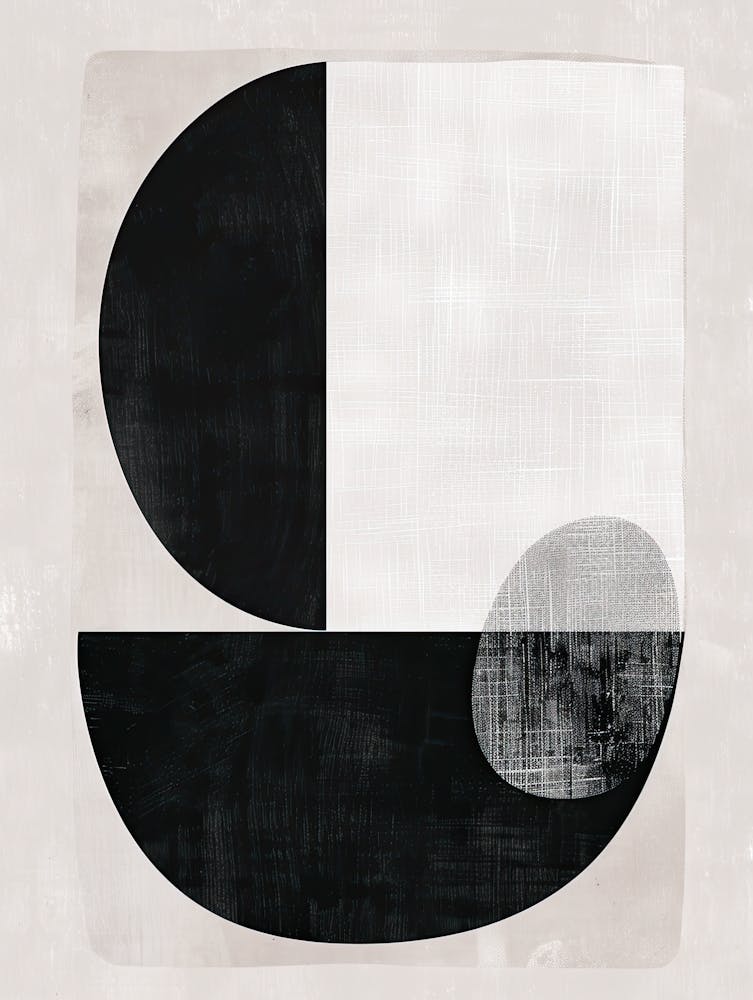 Eclipsed Geometry Bauhaus Minimalist 1